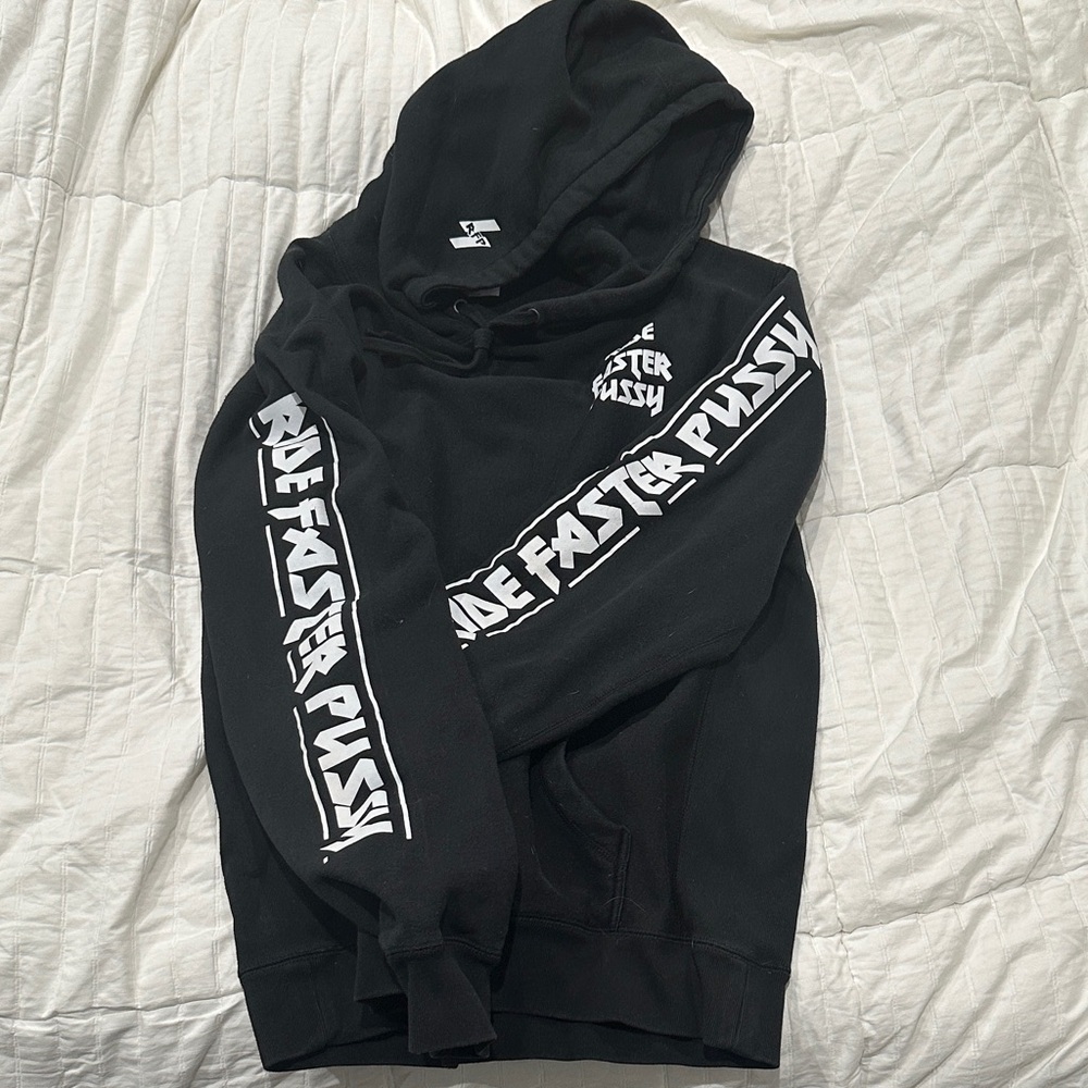 Black RFP Hoodie with White lettering